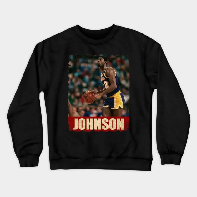 Magic Johnson - NEW RETRO STYLE Crewneck Sweatshirt by FREEDOM FIGHTER PROD